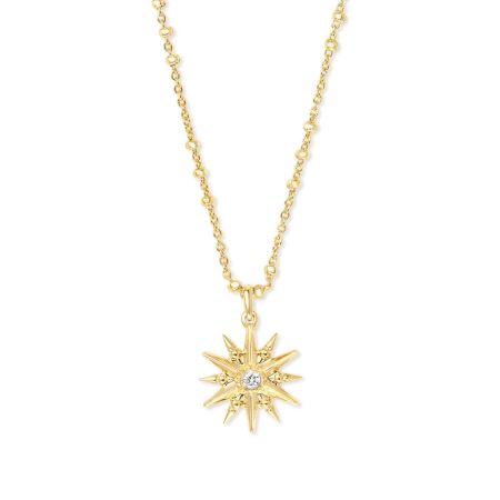 Star Charm Pendant Necklace in Gold