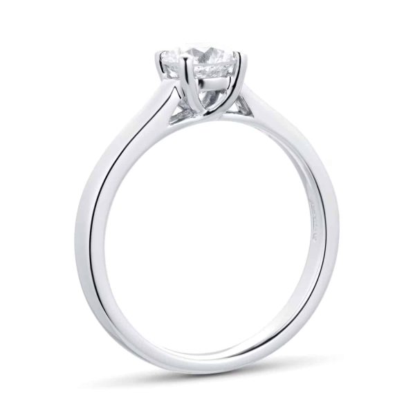 Platinum 0.70ct Diamond Solitaire Ring - 图片 3