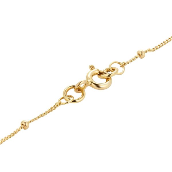 9ct Yellow Gold Beaded Chain Bracelet - 图片 4